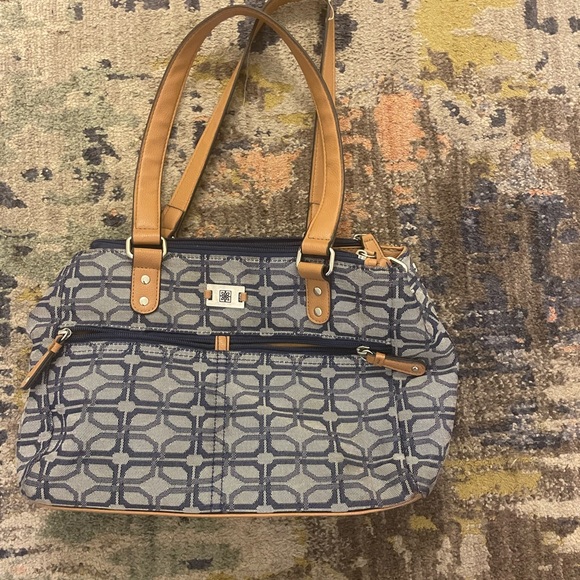 Blue and tan Purse (y2k) - Picture 2 of 3